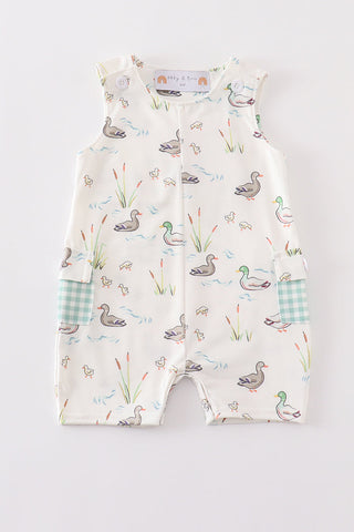 Sage Mallard Floral Jon Jon