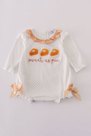 Sweet as pie french knot girl bubble
