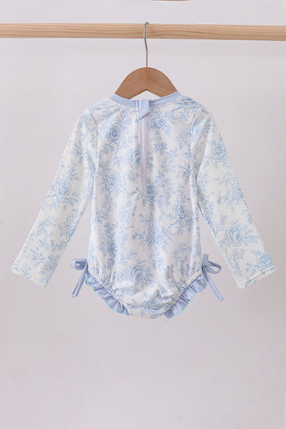 Blue Whale Applique  Rashguard