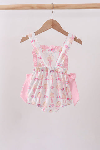 Pink bow castle ruffle bubble