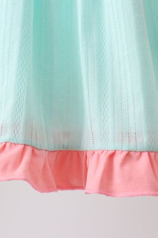 Green Marine Embroidered Jacquard Set