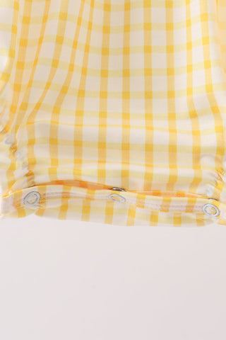 Mustard Honey Bear Embroidered Bubble