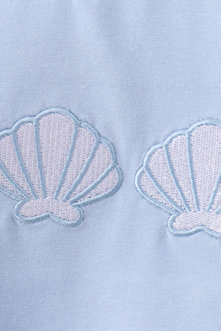Seashell Stripe Embroidered Set