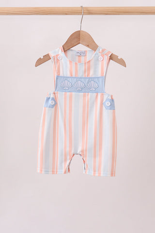 Seashell Stripe Embroidered Jon Jon