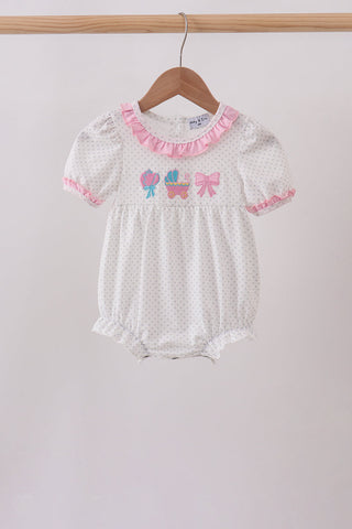 Pink Bow Ruffle Bubble