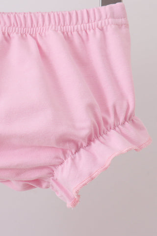 Pink Crocodile Smocked Gingham Bloomer Set
