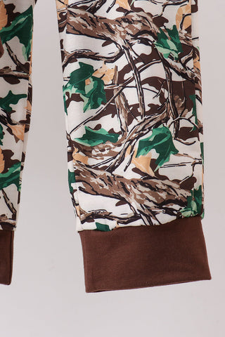Camouflage Hunting Embroidered Pants Set
