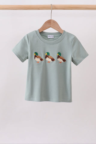 Sage Mallard French Knot Top