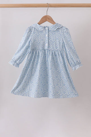 Lavender Floral Smocked Dress
