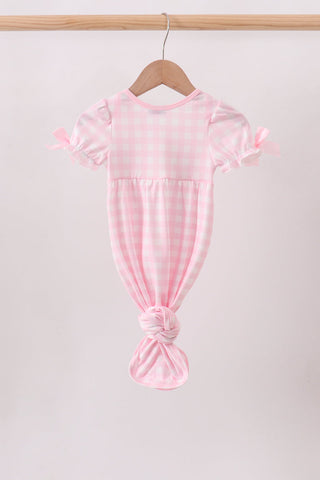 Pink Mallard Embroidery Gown