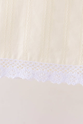 Beige Jacquard Bloomer Set
