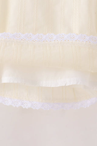 Beige Jacquard Bloomer Set