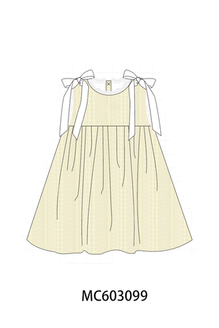 Beige Jacquard Lace Dress