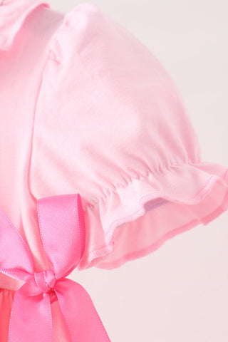 Pink Cowgirl Boots Embroidery Bubble