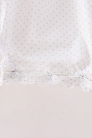 Orange Pumpkin Bow Embroidery Bubble