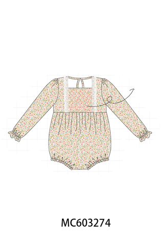 Floral Smocked Lace Bubble