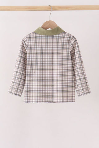 Oat Olive Plaid Button Shirt