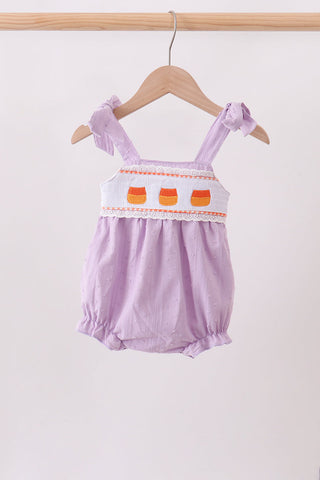 Purple Candy Smocked Bubble