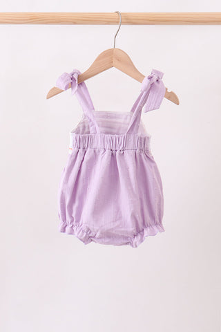 Purple Candy Smocked Bubble