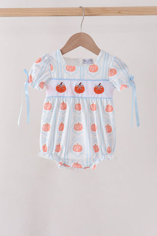 Blue Pumpkin Embroidery Bubble