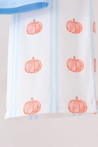 Blue Pumpkin Embroidery Pants Set