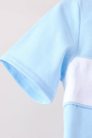 Blue Pumpkin Embroidery Pants Set