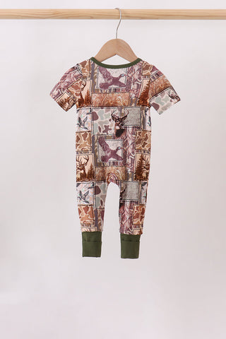 Forest Hunting Bamboo Romper