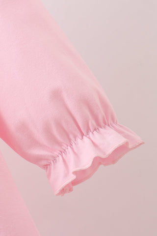 Pink Mallard Applique Ruffle Dress