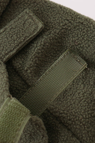 Green Fleece Bow Coat