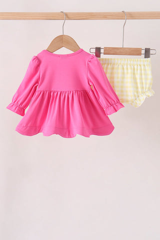 Pink shine for jesus embroidery bloomer set