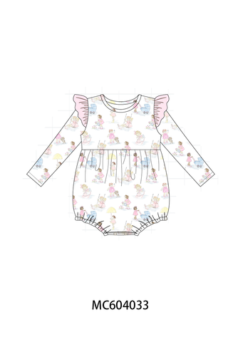 Pink all day adventure ruffle bubble