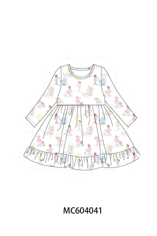 Pink all day adventure ruffle dress