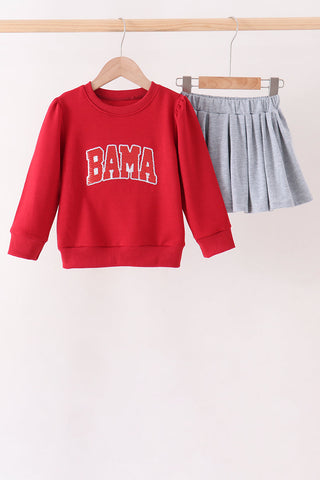 Alabama sequin twirl skorts set