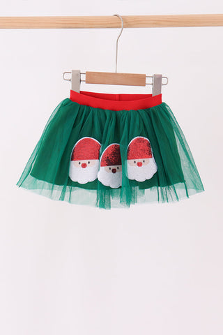Forest Santa Sequin Skort