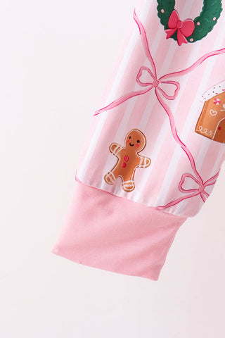 Pink Christmas Tree Bamboo Mom&me Pajama Set