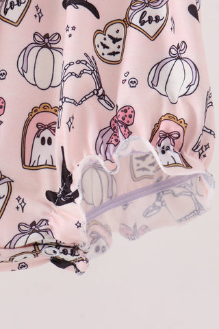 Pink Spooky embroidery bubble