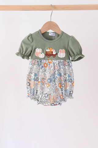 Green pumpkin french knot bubble