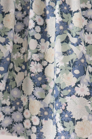 Vintage Floral Ruffle Pants Set