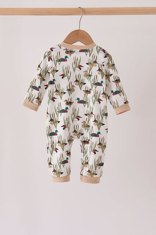 Duck embroidery romper