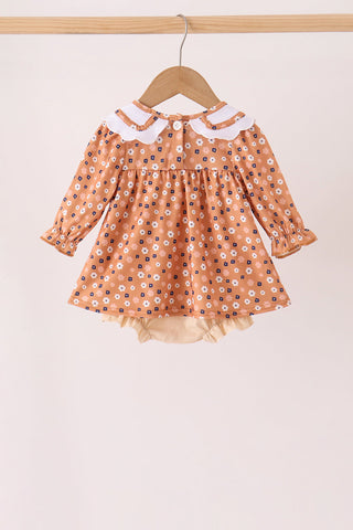 Fall floral print bubble