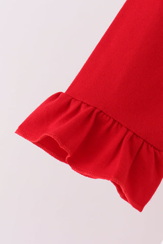 Red Nutcracker Ruffle Dress