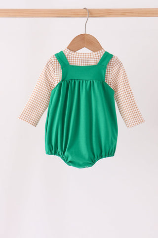 Green Gingerbread Embroidery 2pc Set