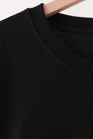 Black Santa Sequin Top