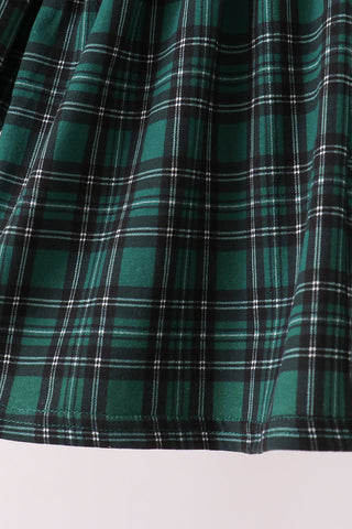 Forest Plaid Smocked Pants Set
