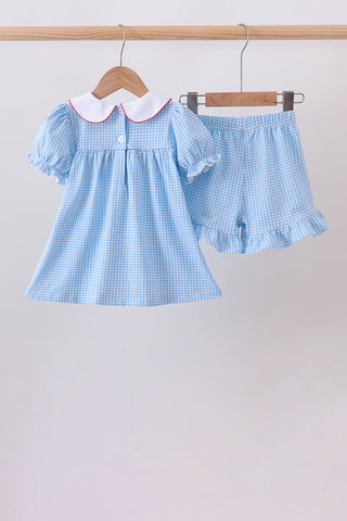Blue Pencil Collar Set