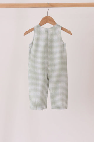 Beige turkey embroidery gingham jonjon