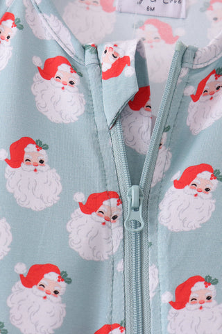 Sage santa claus bamboo romper