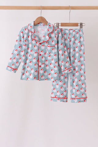 Sage santa claus bamboo pants set