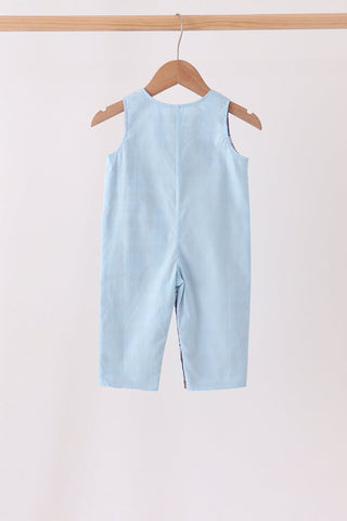 Blue plaid deer reversible jonjon