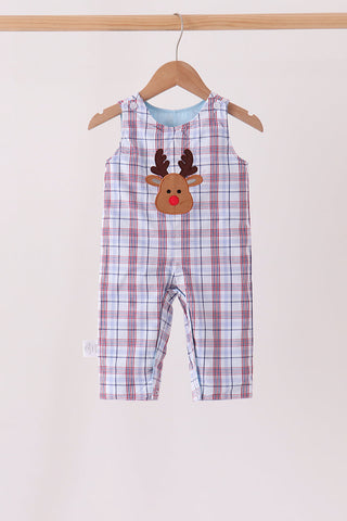 Blue plaid deer reversible jonjon